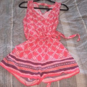 Coral Be you, be free romper